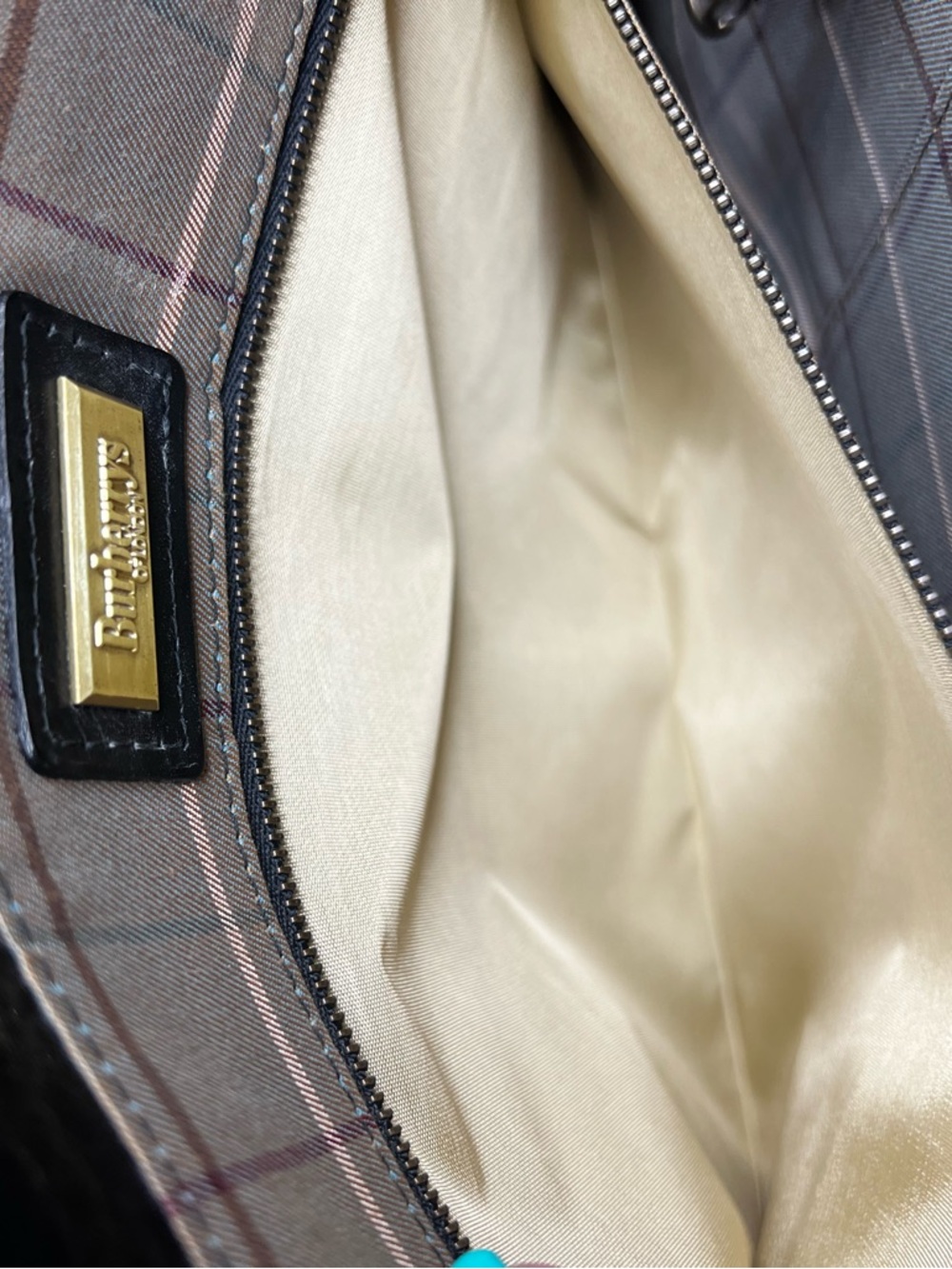 VINTAGE EXCUTIVE BURBERRYS BLACK LEATHER DOCUMENT/COMPUTER BAG - Picture 13 of 17